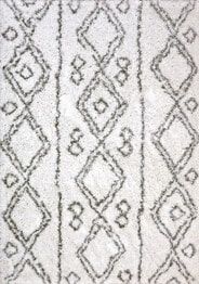 Dynamic Rugs NORDIC 7434-100 White and Silver